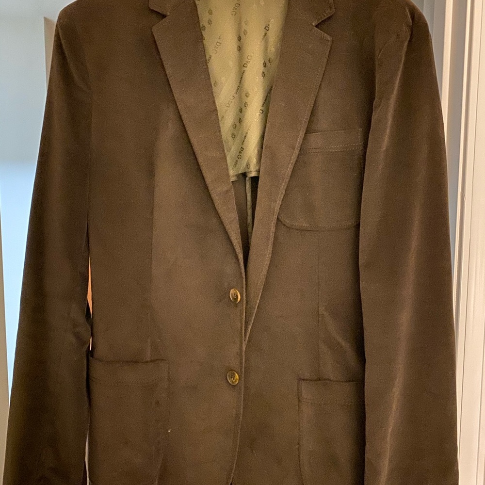 Dolce and Gabbana men’s velvet sport coat.
